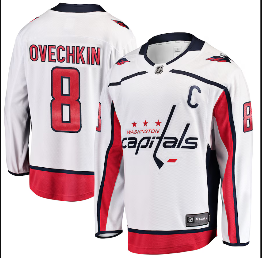 Men Washington Capitals Alexander Ovechkin Fanatics White Breakaway NHL Jersey->milwaukee brewers->MLB Jersey